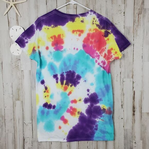 Fruit of the Loom Tye Dye Short Sleeve Tee Shirt Multicolored Medium - Picture 2 of 9